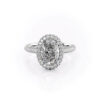 Oval Grandiose Halo Ring
