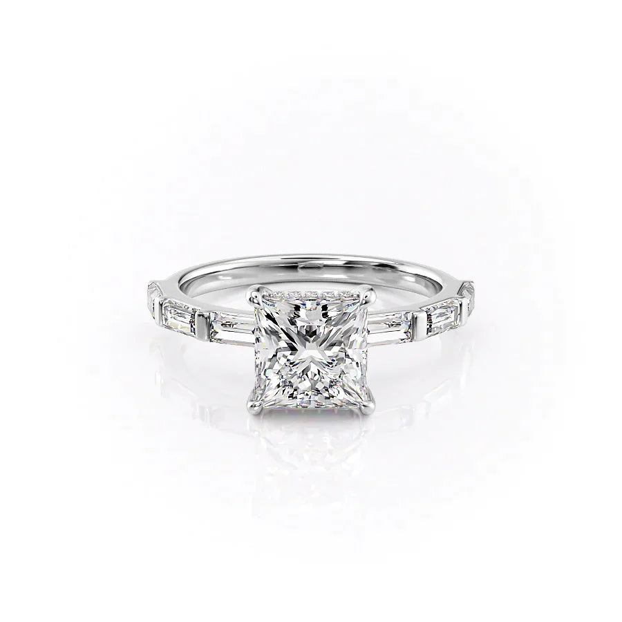 Princess Step-Cut Stones Ring