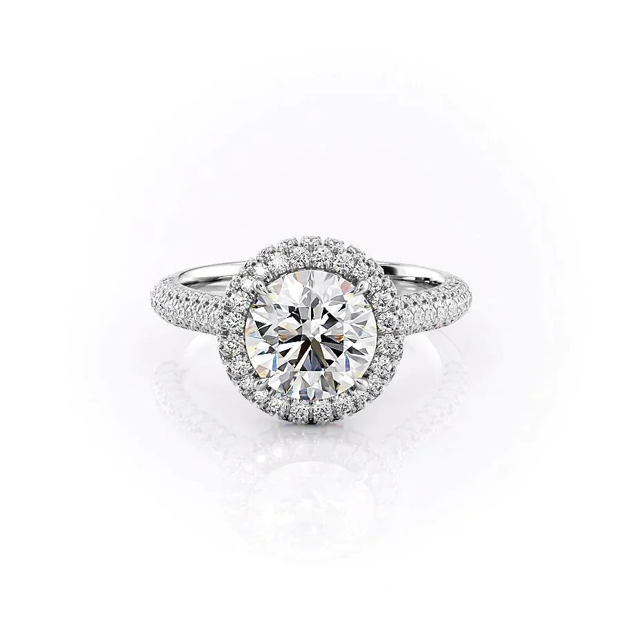 Round Pave Extravagant Ring